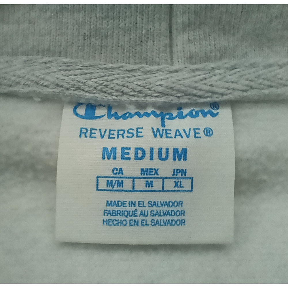 Ole Miss Rebels Men’s Medium Hoodie Gray Sweatshirt Champion Reverse Weave Hvwt - Picture 7 of 10